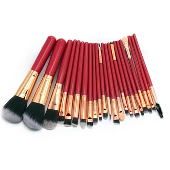 

Sinso 22Pcs Beauty Makeup Brushes Tool Set Cosmetic Foundation Powder Blush Eye Shadow Lip Blend Make Up Brush Tool Red Handle