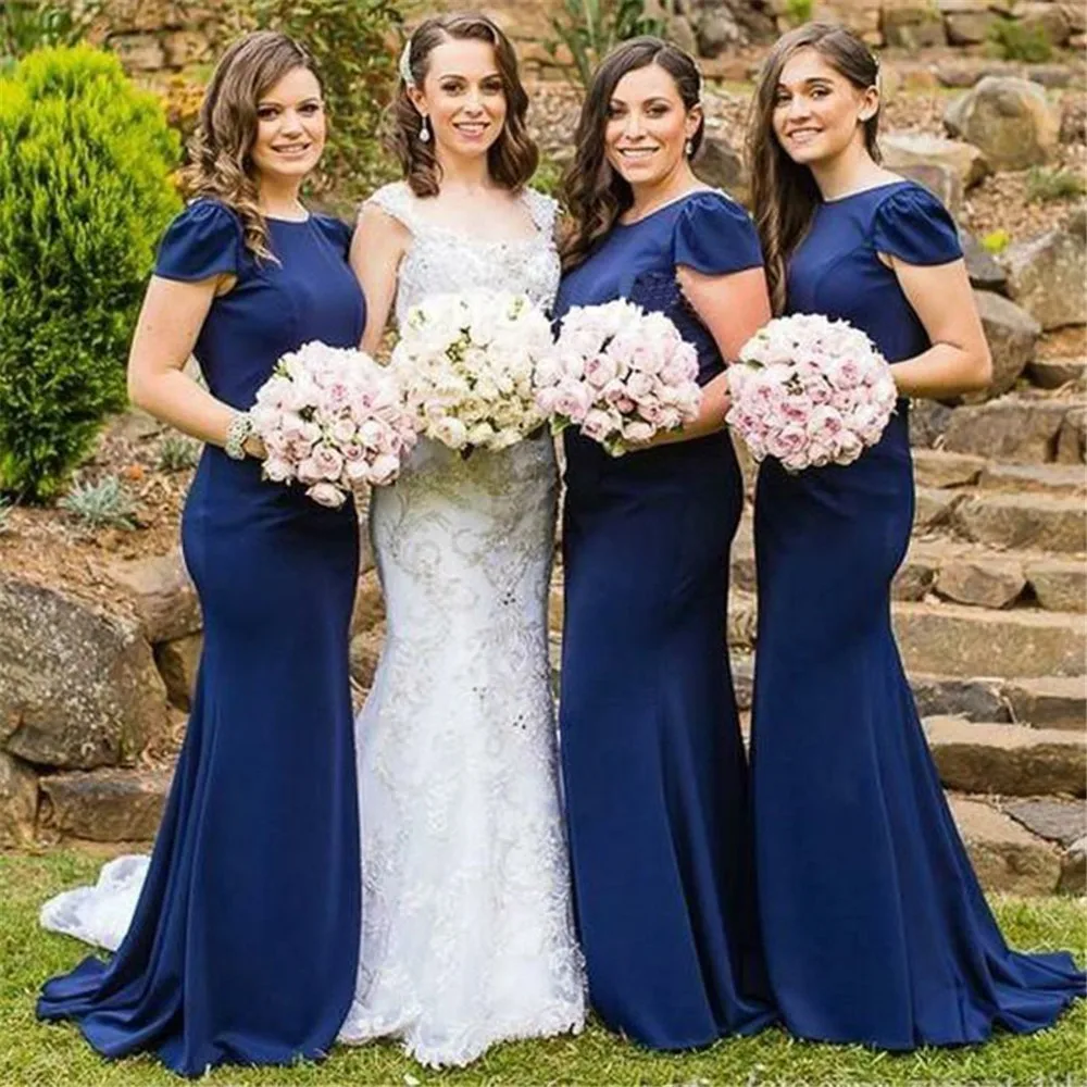 dark blue bridesmaid dresses