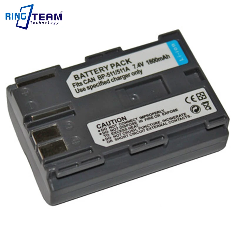 BP 511A BP 511 Battery for Canon Camera ZR25MC ZR30MC ZR40 ZR40A ZR45