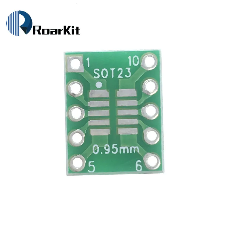 Переходная пластина SOT23 MSOP10 SOT 23 SMD для DIP10 Pinboard UNAX 0 5 мм/0 95 мм до 2 54 печатная плата 100