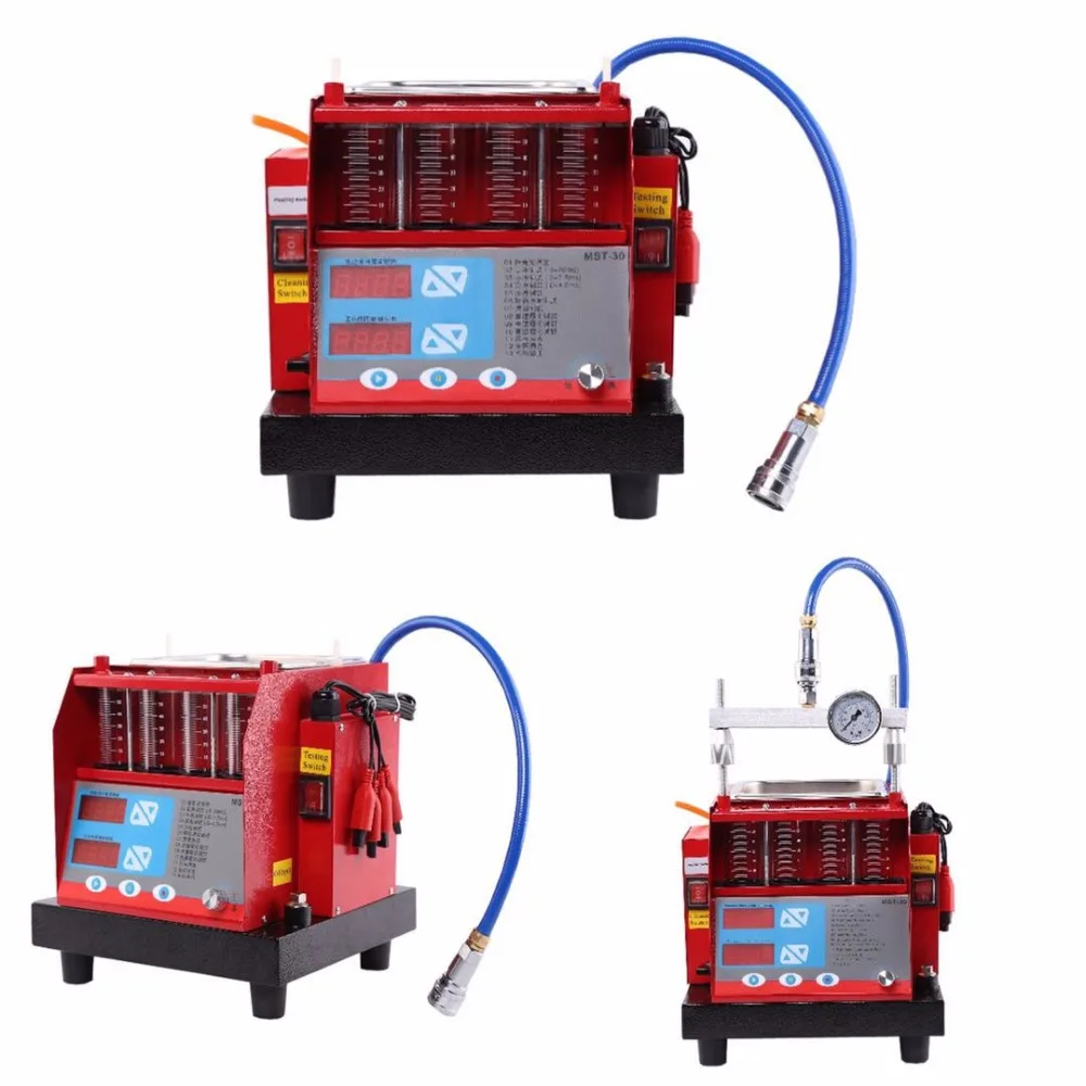 Инструмент для мойки автомобилей 4 цилиндра тестер топливных форсунок& Ультра очиститель MST-30 сопла стиральная машина Функция так же, как и CNC602A