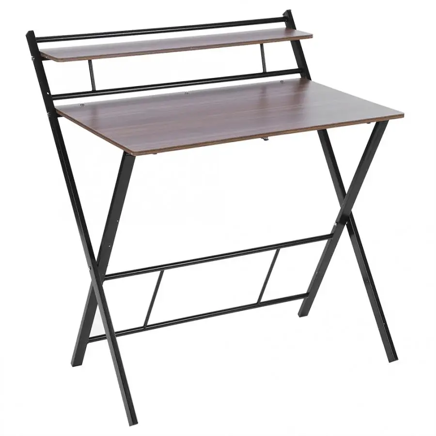 2 Layer High Quality Folding Computer Desk Compact Students