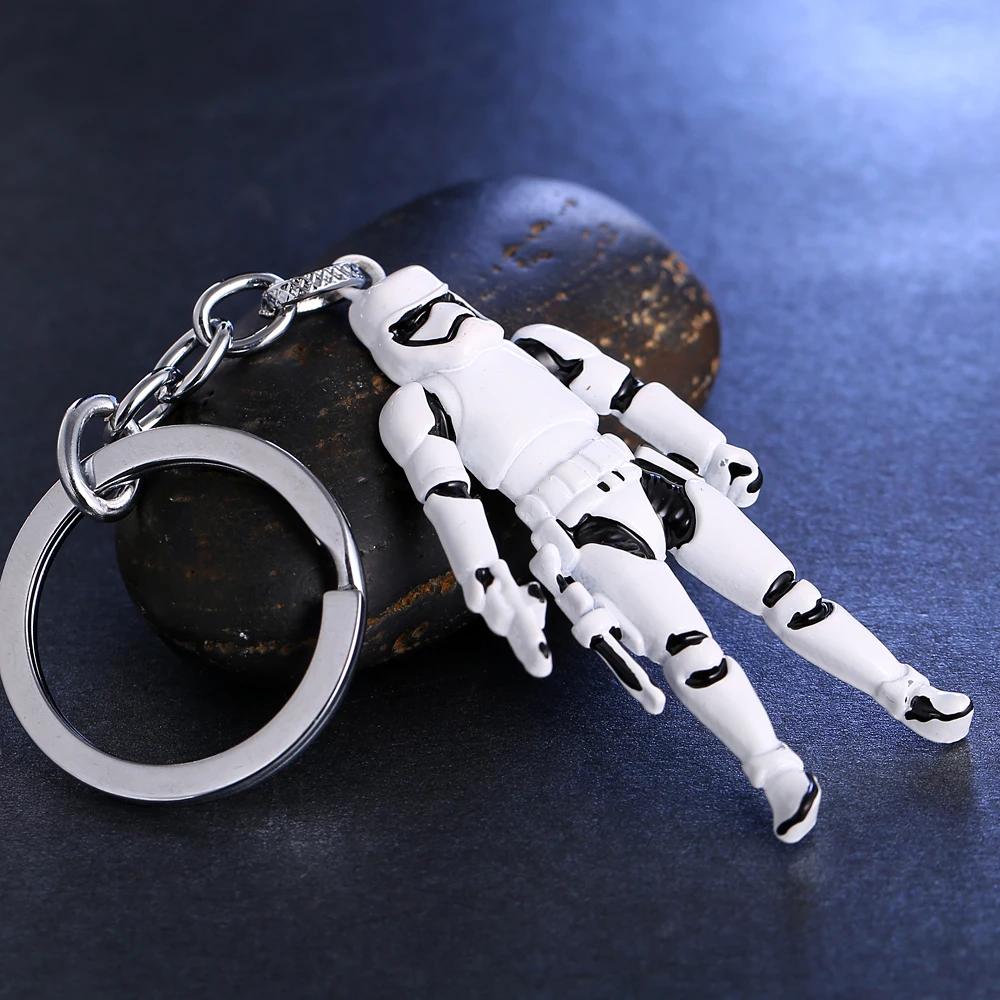

Star Wars Keychain Alloy 3D stormtrooper Metal Key Ring For Women&Men Chaveiro