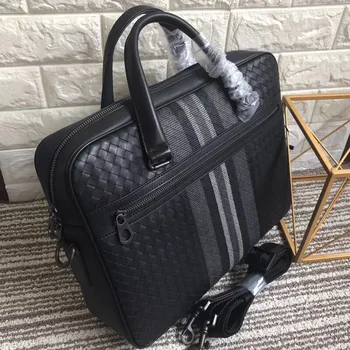leather bag briefcase braided bag Men's business bag Handbag briefcase men cowhide Embr oidery Briefcase briefcase Business bag mshg hong kong crocodile leather men handbag leisure business briefcase cross section men bag