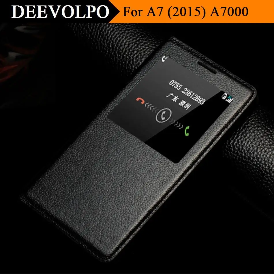 bilder für DEEVOLPO Luxus Reale Echtes Leder-kasten Für Samsung Galaxy A7 (2015) A7000 A700FD Flip Mode Sichtfenster Abdeckung Fundas DP89 bilder für DEEVOLPO Luxus Reale Echtes Leder-kasten Für Samsung Galaxy A7 (2015) A7000 A700FD Flip Mode Sichtfenster Abdeckung Fundas DP89