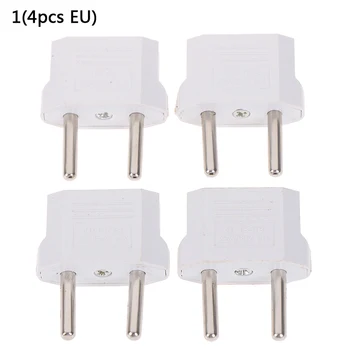 

4 Pcs European Usa Eu To Us Plug Us To Eu Plug Travel Charger Adapter Converter Tool Parts Hot Sale