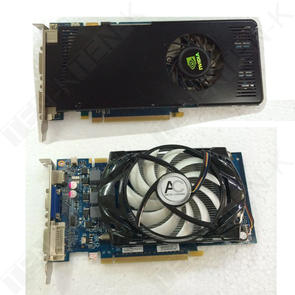 Utilizado Nvidia GeForce 9800GT 112 Shading unidades 256 bit escritorio 9800 GT tarjeta gr fica contra GT640 R7240 HD6670 HD4850