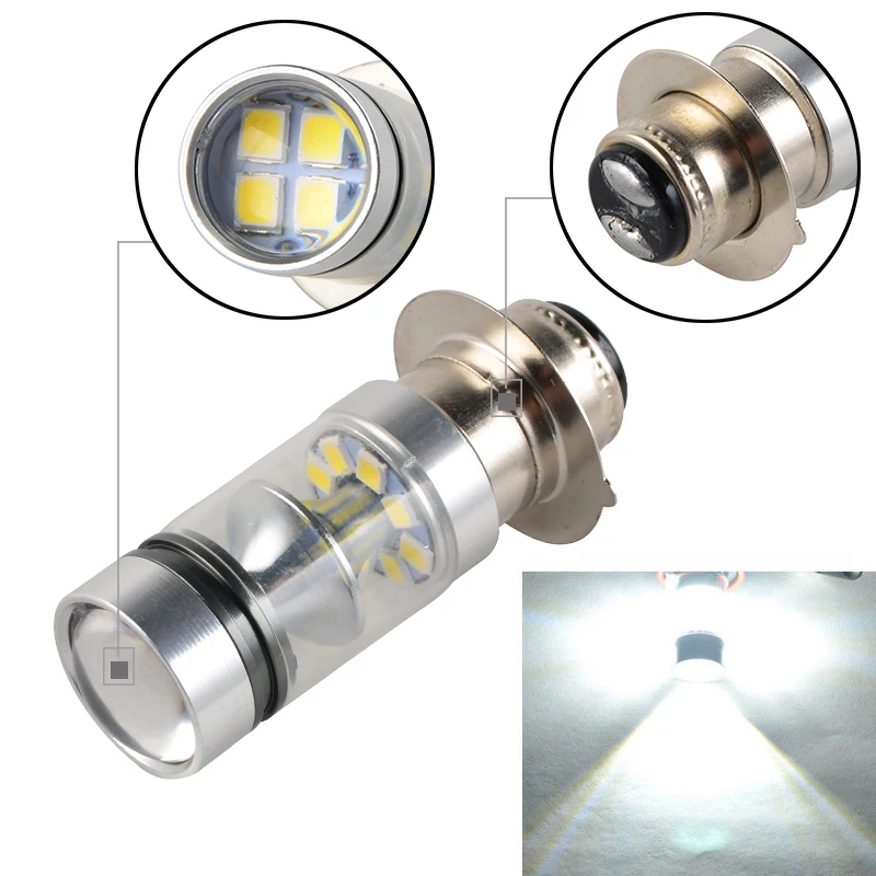 NICECNC 100W 6000K LED Head Light Bulb For Yamaha ATV YXR450 YXR660 YXR700 Rhino YFZ350 Banshee