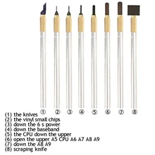 Универсальный 10 в 1 Профессиональный Ножи комплект материнская плата Процессор чип разобрать BGA Ремонт Инструменты для iphone 7/7plus телефон случае все iphone
