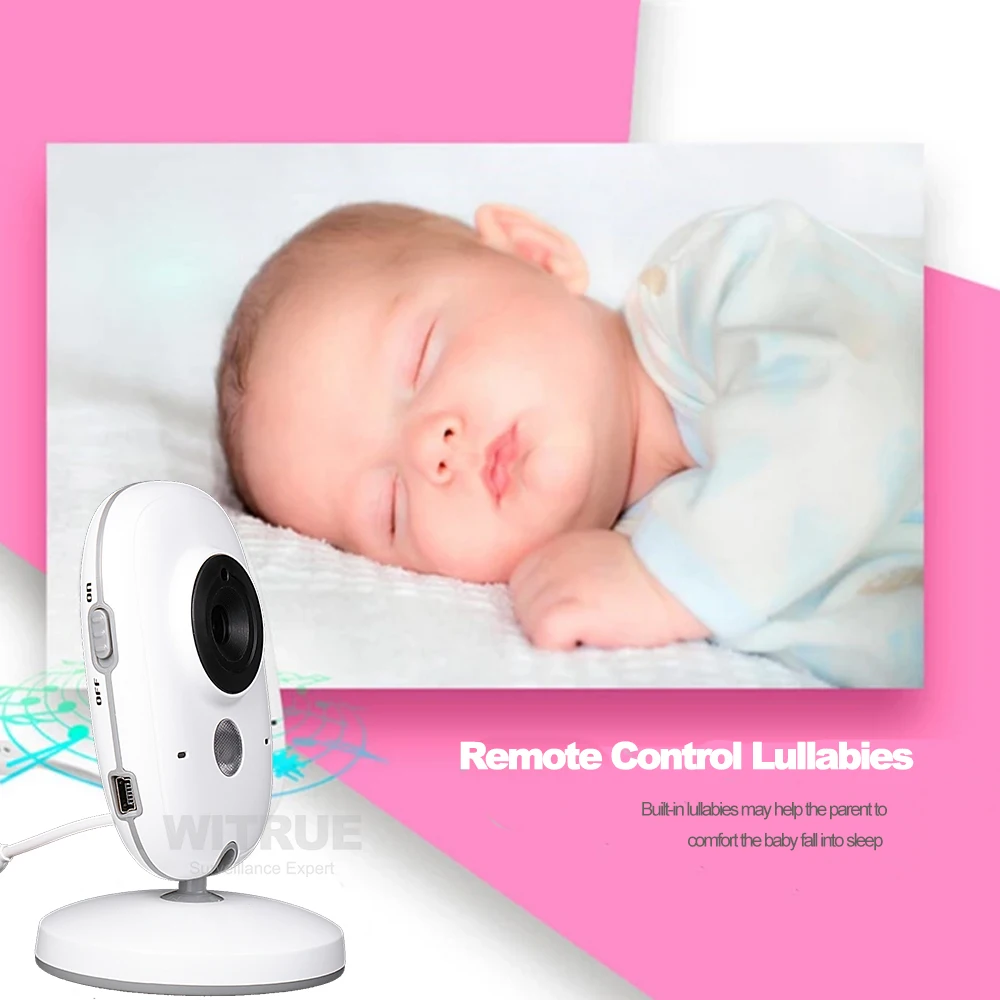 Baby Monitor VB603 2.4Ghz Wireless 3.2 Inch Monitor Two Way Audio Night Vision Lullabies Temperature Monitor Baby Camera Baby Monitor VB603 2.4Ghz Wireless 3.2 Inch Monitor Two Way Audio Night Vision Lullabies Temperature Monitor Baby Camera