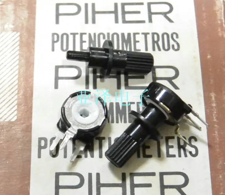 

[YK] 100% imported Original potentiometer PT10-10K PT10 10K vertical hexagonal hole with handle switch