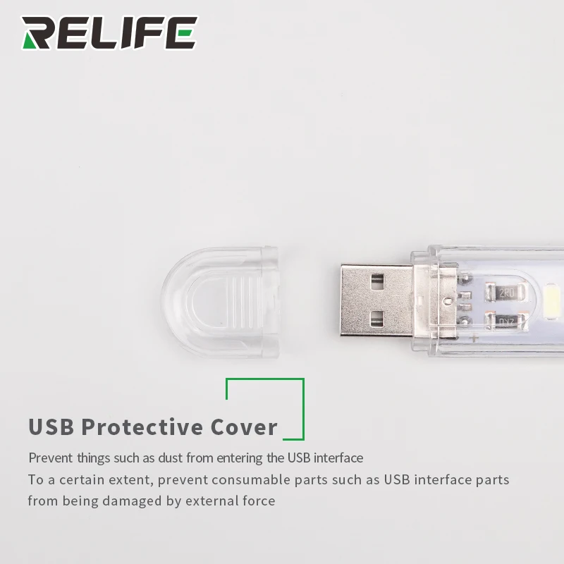 RELIFE RL-805 USB мини светодиодный светильник для ремонта настольная лампа гаджеты для power bank PC aptop notebook Android phone Auto l