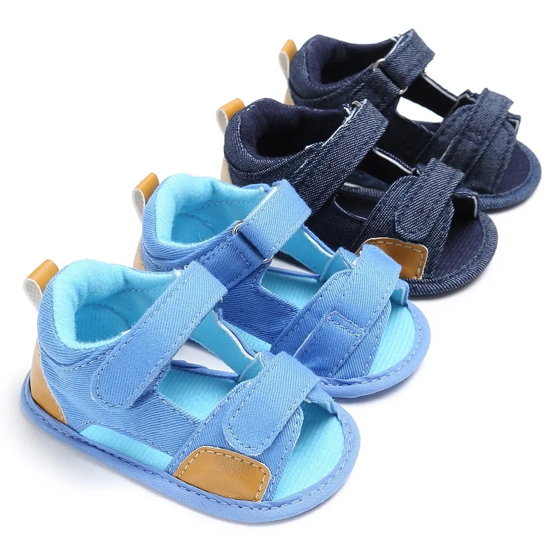 Сандалии для маленьких мальчиков и девочек 0-18 месяцев, Мокасины, Повседневная нескользящая обувь из хлопка