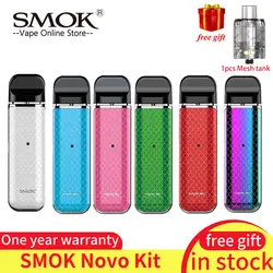 Бесплатная доставка! Оригинальный SMOK novo комплект pod стартовый набор для вейпинга 450 мАч встроенный комплект батарея, vape pen 2 мл емкость pod