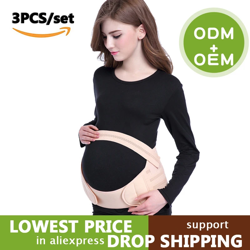 

3pcs/set Maternity Belt for Pregnant Women Belly Band M-XXL Pregnancy Back Support Breathable Pelvic Brace Belt Women Corset
