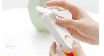 

Folding mini fan student USB charging fan portable silent manual Two gear Cool and refreshing pocket fan