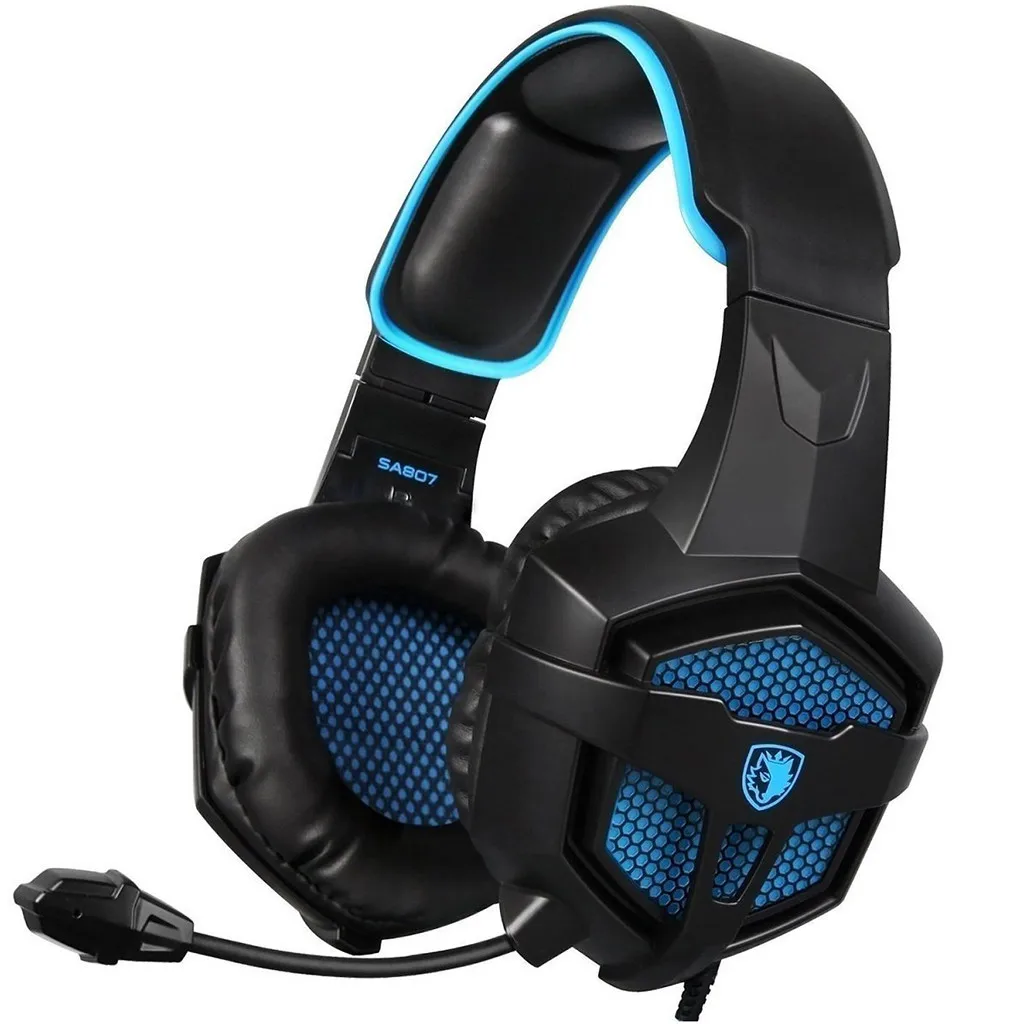 

SADES SA807 Gaming Headset Earphone Wired Gamer Headphone With Microphone Headsets For PS4 Computer PC Gamer 523#2