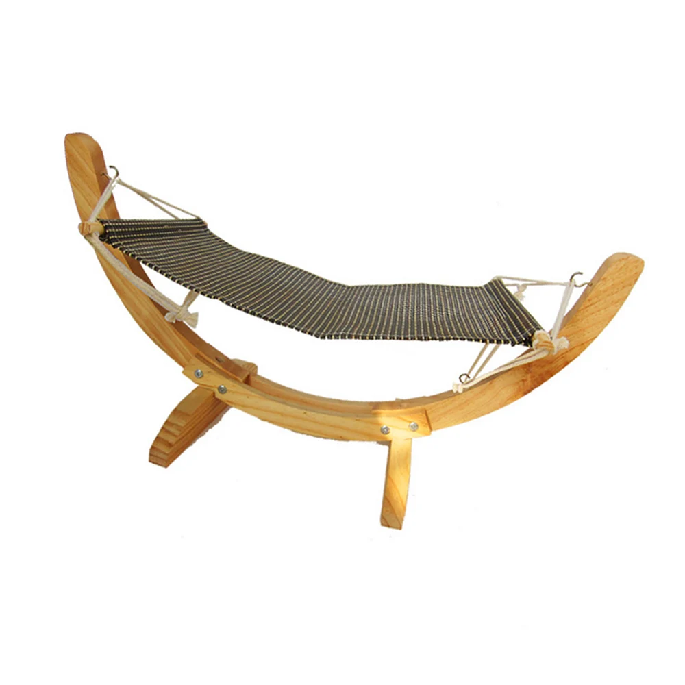  Warm Winter Cat Bed Soft Pet Cats Hammock Puppy Kitten Hanging Beds Mat With Durable Wood Frame For