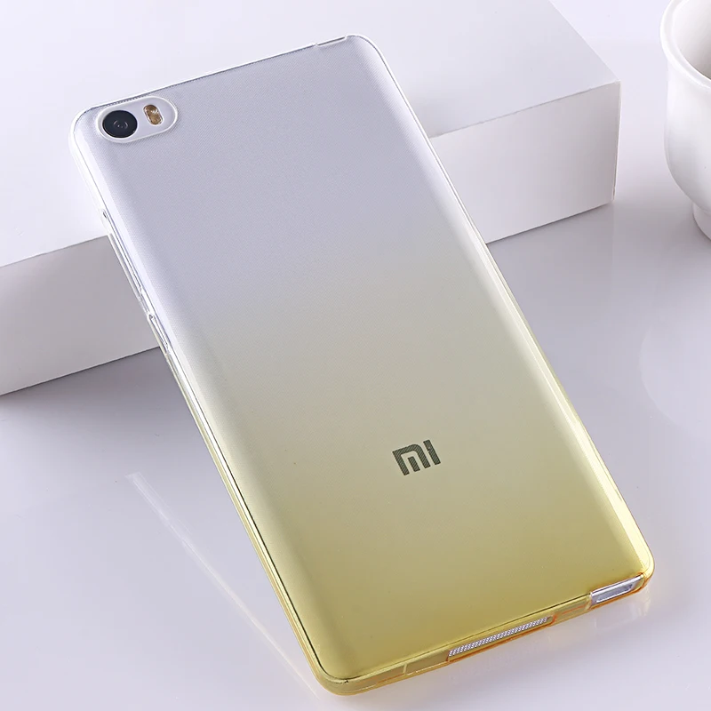 Для Xiaomi mi note cover mi note Ультратонкий Мягкий Силиконовый ТПУ чехол для мобильного телефона 5," Чехол прозрачный градиентный цвет чехол