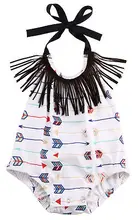 Hot Sales Cute Infant Baby Girls Bodysuit Arrow Cotton Jumpsuit Outfits Sunsuit Babys Summer Clothes