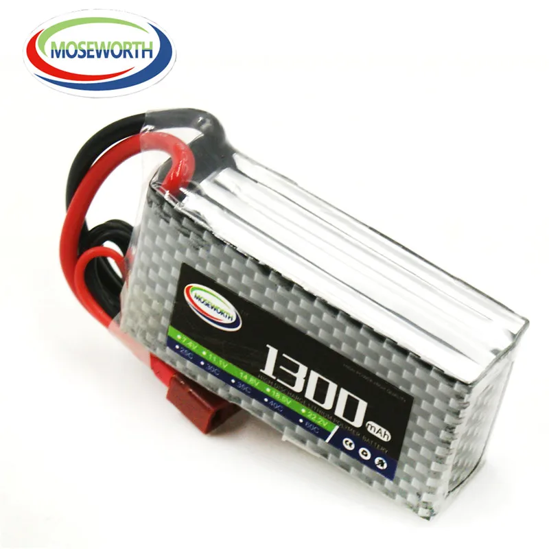 4S RC LiPo аккумулятор 14 8 в 1300 мАч 40C для радиоуправляемого вертолета