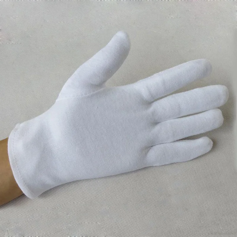 Белые перчатки из 100% хлопка 12 пар|equestrian gloves|cotton glovesgloves gloves |