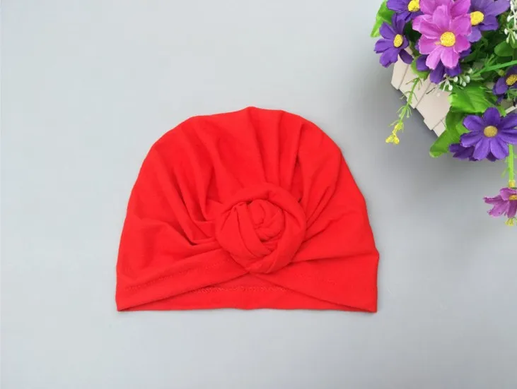 Новые шляпы для девочек BeBe Turban Hood однотонная завязанная шапка унисекс из хлопка мягкие милые шапки Аксессуары для новорожденных