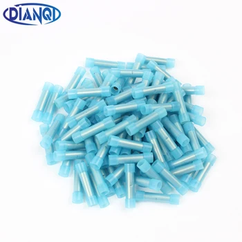 

BNYF2 Cold pressed,Long Full Insulated Middle Joints Nylon brass Splice Connectors 100PCS terminal AWG16-14 1.5-2.5mm2 BNYF