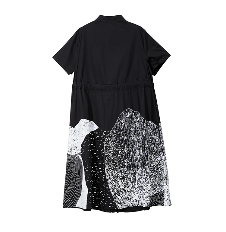 New Fashion Style Sash Lapel A-Line Casual Dresses Fashion Nova Clothing