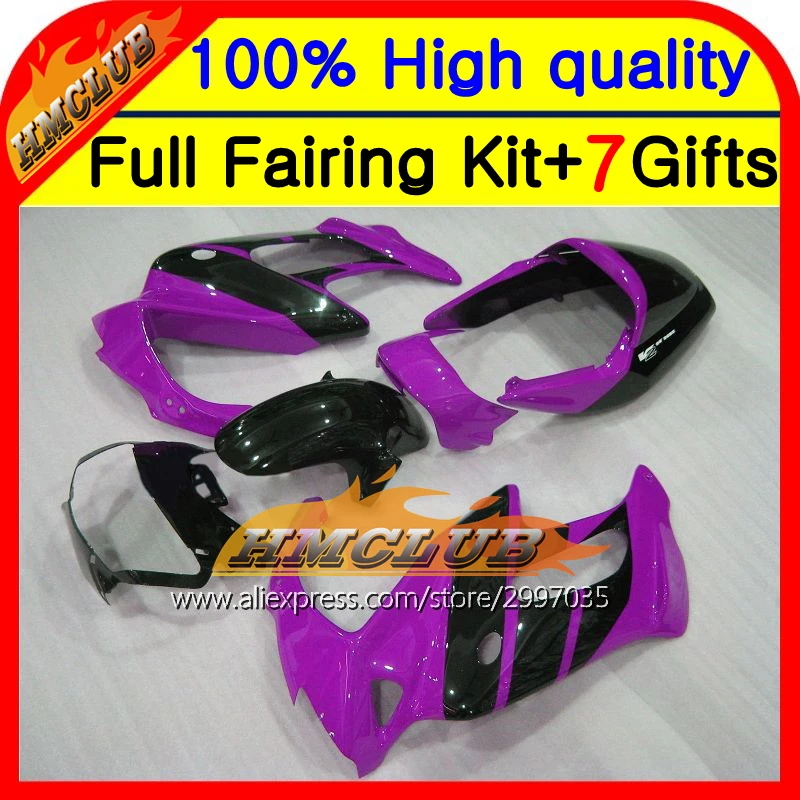 Корпус Фиолетовый Черный для HONDA 97-05 VTR1000F SuperHawk 44HM64 VTR 1000F 1000 F фиолетовый 97 98 99 00 01 02