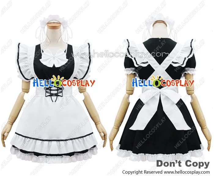 Angel Feather COS Black White Maid Dress Cosplay costume H008 on Alibaba Group