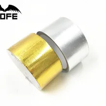 MOFE " x 5 м стекловолокно теплоотражающая лента золото высокая температура тепло и звук щит обёрточная бумага рулон клей для стайлинга автомобилей