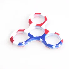Разноцветный чехол с изображением американского флага, ручной Спиннер, печатная рамка для аутизма и СДВГ, Спиннер-Спиннер, Забавный Спиннер для снятия стресса