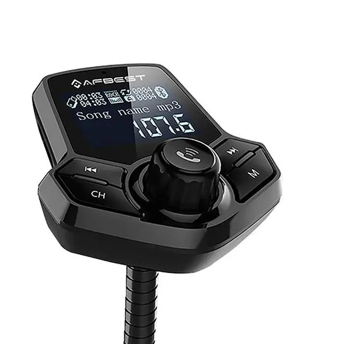 Беспроводной Bluetooth автомобильный аудио передатчик адаптер автомобиля 4dbm Bluetooth 87 dBuv/107 dBuv MP3 0,5-2 M плеер
