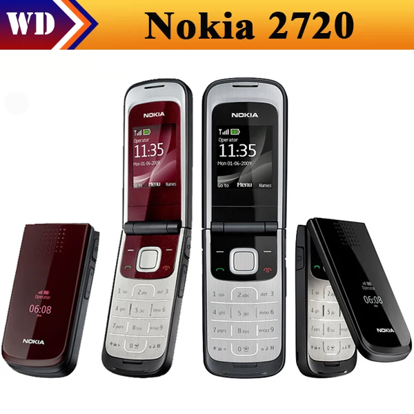 Цена за Разблокирована Оригинал 2720 Nokia Mobile Телефон с Оригинальный Экран Bluetooth FM восстановленное бесплатная доставка Цена за Разблокирована Оригинал 2720 Nokia Mobile Телефон с Оригинальный Экран Bluetooth FM восстановленное бесплатная доставка