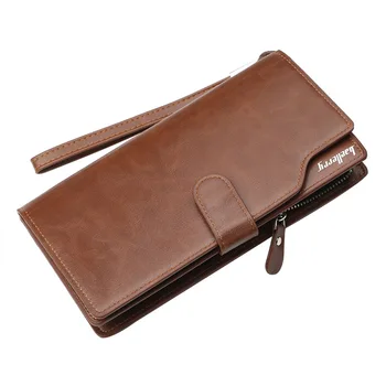 

2019 New Brand Men Wallets Long Men Purse Wallet Male Clutch Leather Zipper Wallet Men Business Male Wallet Coinportemonnee