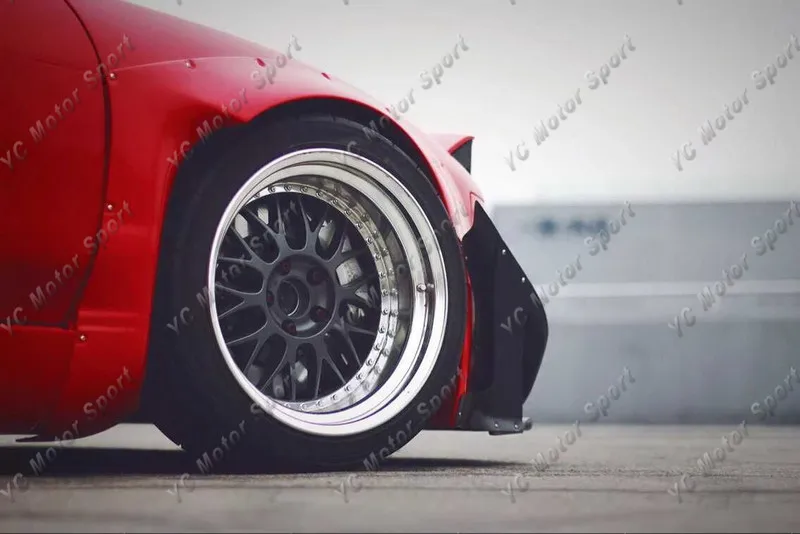 1989-1994 Nissan 180SX RPS13 Rocket Bunny Wide Body Style Body Kit FRP (36)