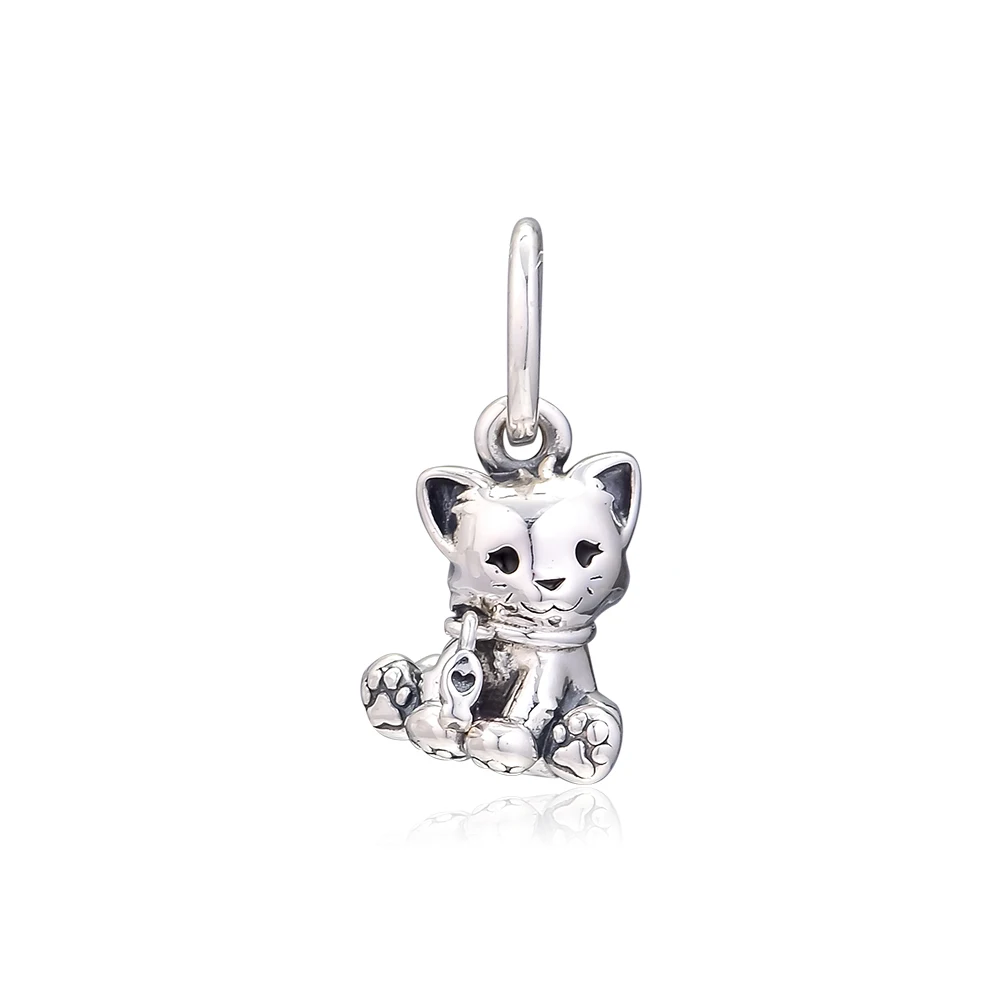 

Pandulaso Sweet Cat Dangle Charm Silver Beads For Jewelry Making Fits Sterling Silver Jewelry Bracelets & Bangle Woman Beads