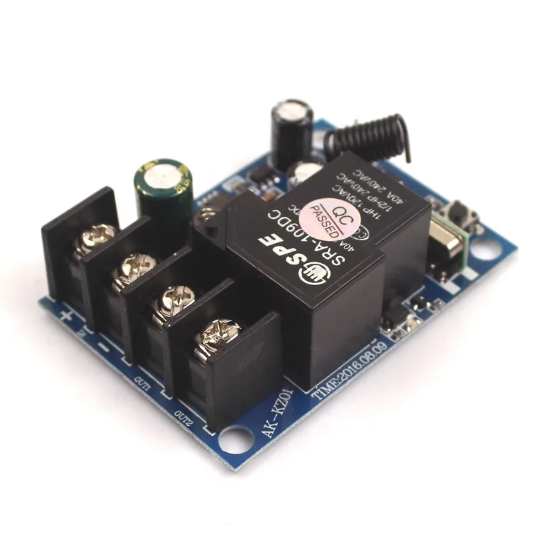 DC 12V 24V 36V 48V 30A Switch Relay Remote Control Switch Water Pump Motor Wireless Switches Transceiver 315433MHz (5)
