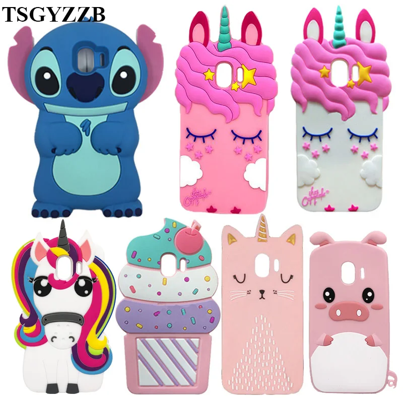 

For Samsung Galaxy J2 Pro 2018 Case For Samsung J2 Pro 2018 J250F Case Silicon Soft 3D Cute Cartoon Phone Cover J2 Pro J250 2018