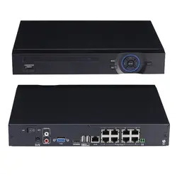 Onvif NVR 8ch PoE NVR 8ch 3mp/Full HD 1080 P Рекордеры для видеонаблюдения для IEEE802.3af 48 В POE Камера eamil предупреждение удаленного доступа
