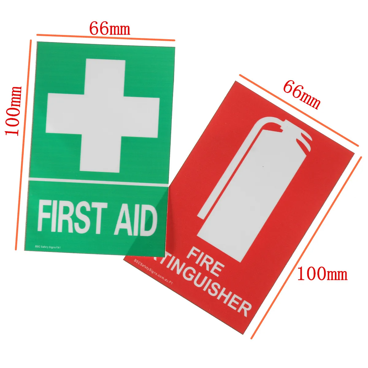 100x66 мм Первая помощь и для огнетушителя ПВХ стикер Знак Наклейка Набор OHS WH для наружного безопасности и выживания экстренный