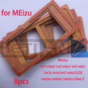 

8pcs Glue Mould LCD screen glass Mold Holder for MEizu blue m1 mini m2 mini m3 mini m5 mini metal meizu blue E U20 oca molds