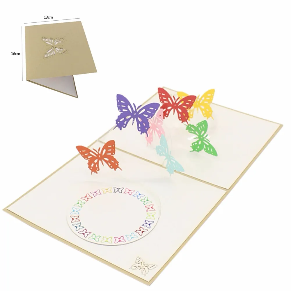  Wedding Invitations 3d Birthday Cards Handmade Paper Custom Greeting Cards Souvenirs Postcards Chri - 33039397102