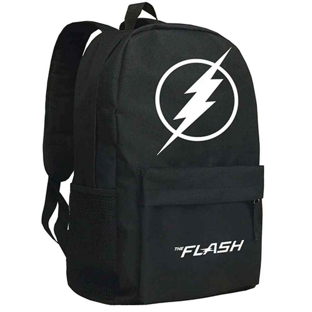 

MeanCat DC Super Heroes The Flash Cosplay Shoulder Backpack DC Movie Anime Super Hero The Flash Schoolbag with Noctilucence
