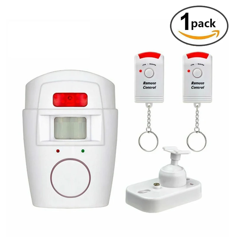 

Home Security PIR MP Alert Infrared Sensor Anti-theft Motion Detector Alarm Monitor Wireless Alarm system+2 remote control