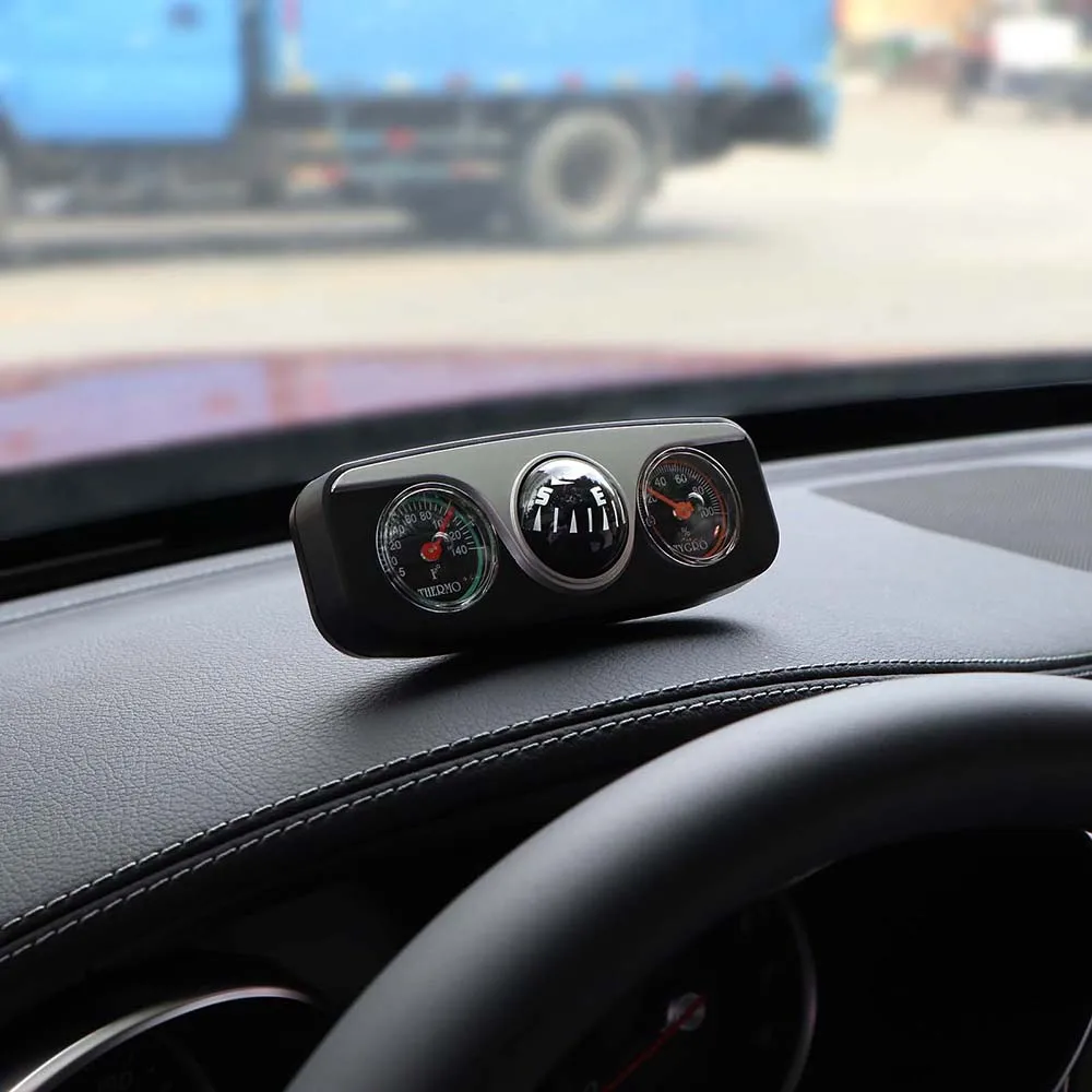 ONEVER 3 in1 руководство мяч автотранспортные средства навигации Компасы термометр гигрометр автомобиль Салонные аксессуары украшения Украшения