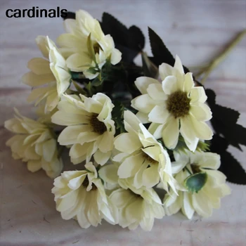 

Autumn Real Touch Silk Spring Daisy Artificial Flower European Bouquet for Wedding home decoration table flowers Hydrangea