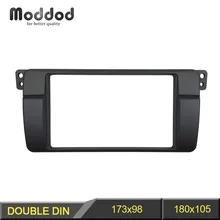 Doble 2 Din Fascia Para BMW Serie 3 E46 1998-2005 Radio Stereo Dash Panel Trim Kit Marco Envolvente placa Bisel