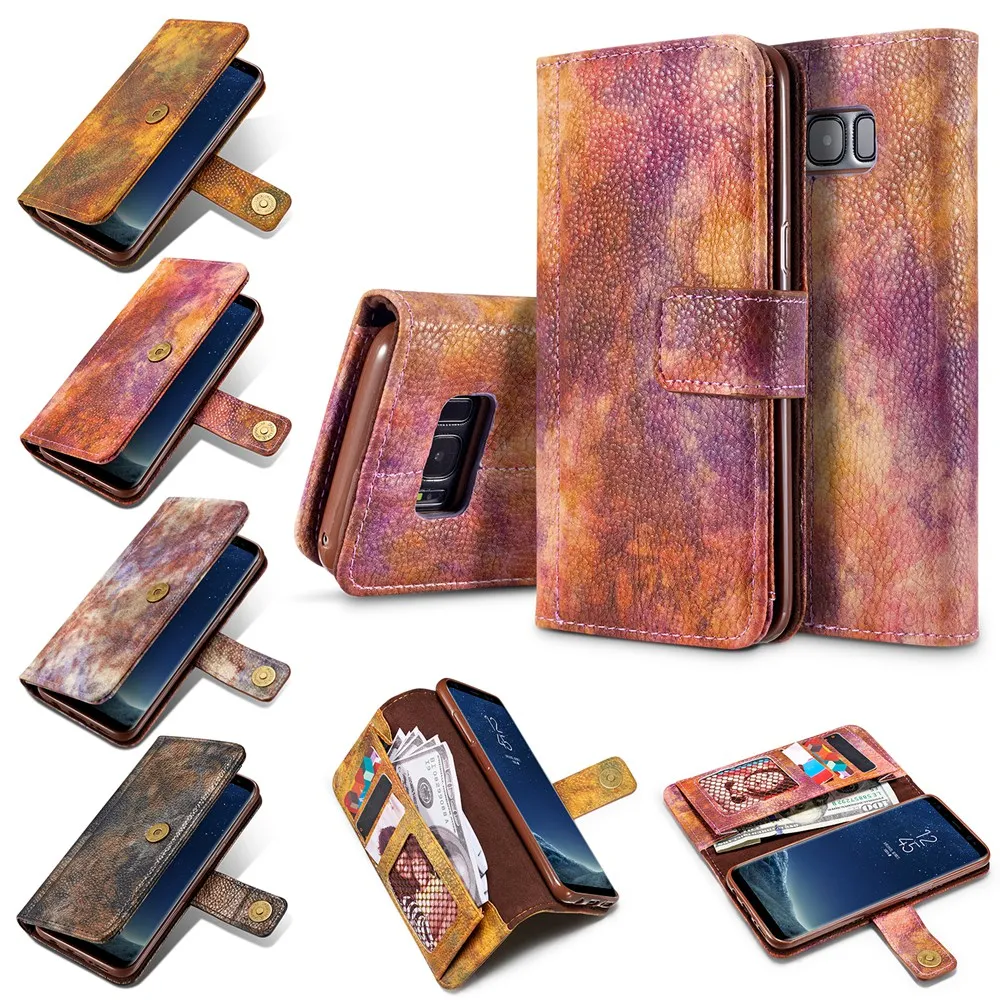 Coque для Samsung S9 плюс флип чехол подставка Роскошный кожаный бумажник Fundas S8